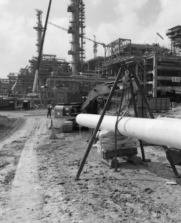 PIPE NEAR THE FACILITY